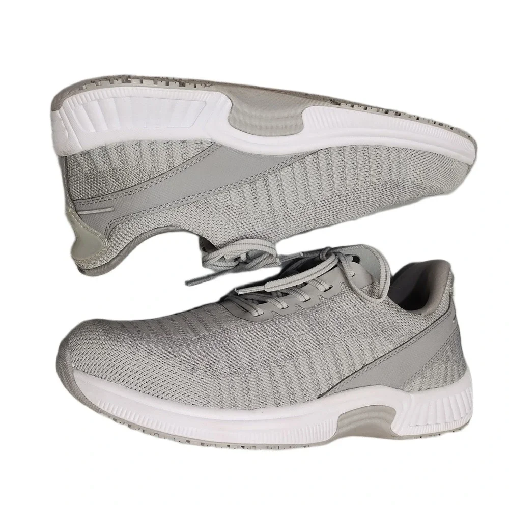 Orthofeet Kita Hands-Free Sneakers Womens 11 X-Wide 2E White Gray 80013 EUC